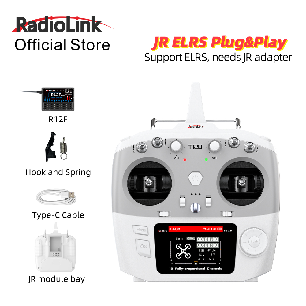 Fpv Drone Transmitter - โมดูล RadioLink T12D JR 12CH 2.4GHz