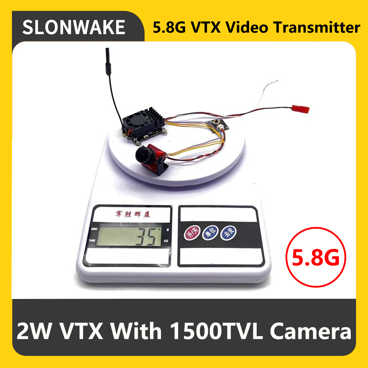 SLONWAKE 5.8G 2000mW FPV VTX ต - Fpv Drone Frame บทวิจารณ์และราคา