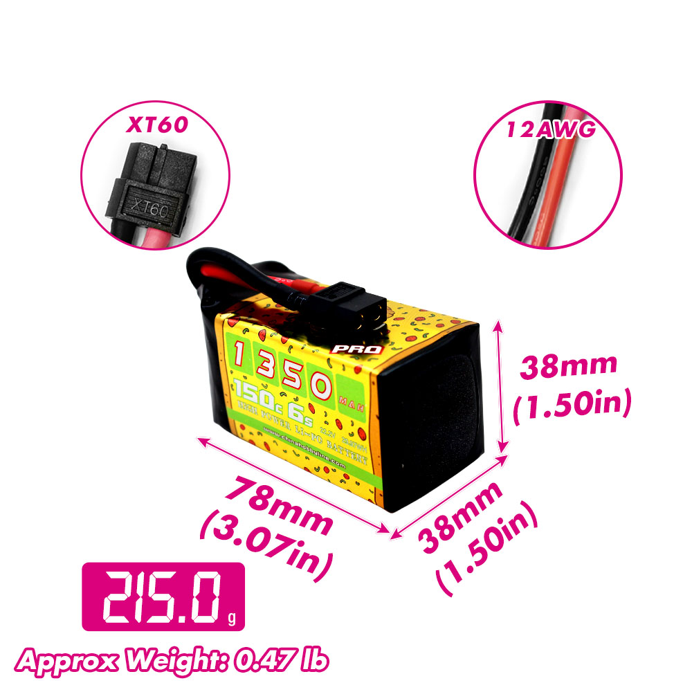 2PCS CNHL 6S 22.2V แบตเตอรี่ลิ - Fpv Drone Bag บทวิจารณ์และราคา
