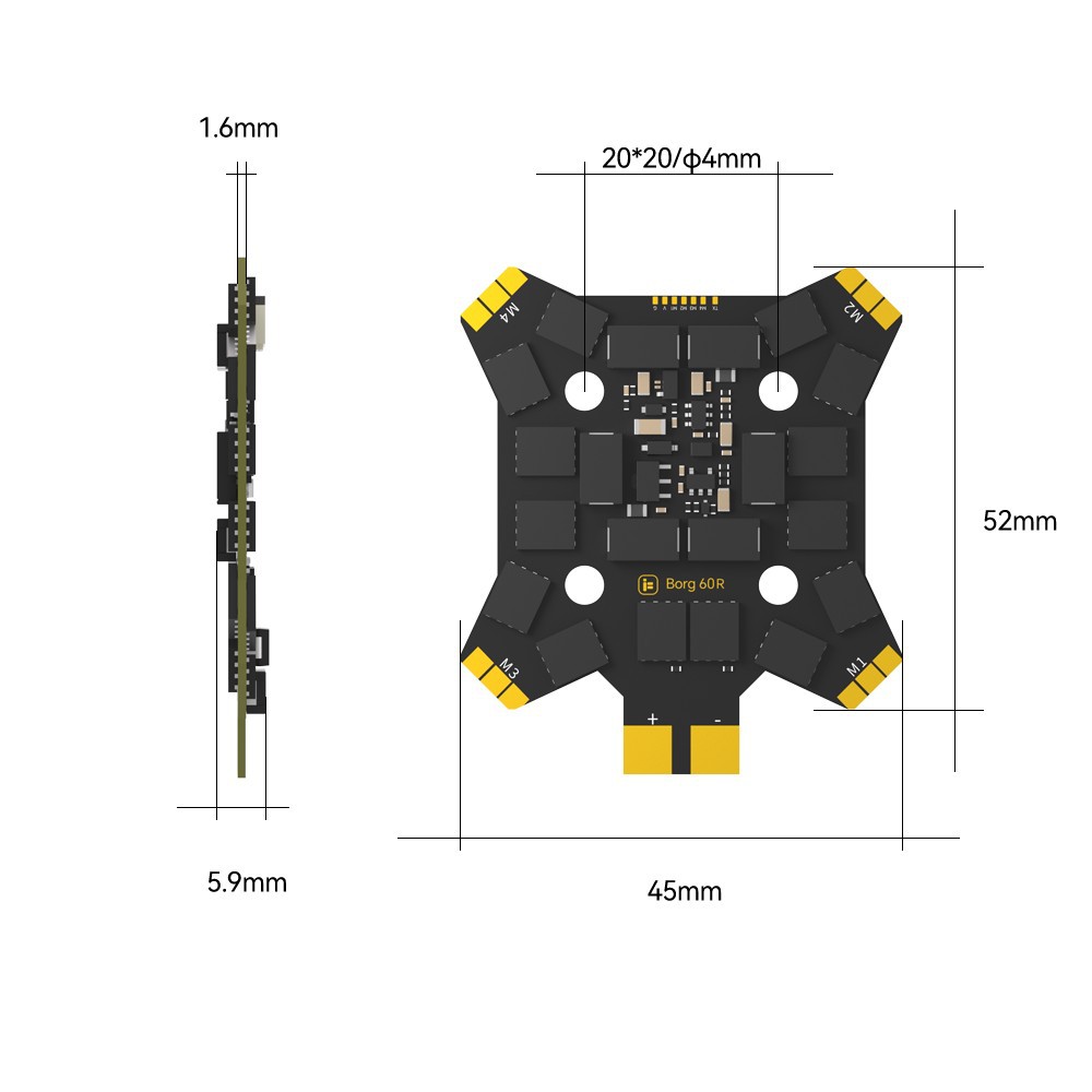 iFlight Borg Mini H7 (ICM42688 - Fpv Drone Esc บทวิจารณ์และราคา